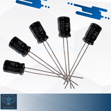 5pcs 100uF 16V Electrolytic Capacitor