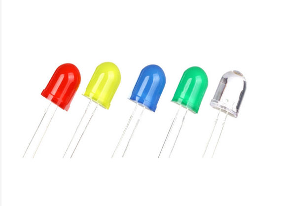 10mm Assorted LED Diode Light Pack (5 pcs - 1 pc per color)