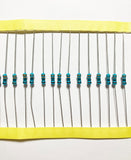 10 pcs 1/4W Resistance 1% Metal Film Resistors (220, 330, 560, 1K, 10K, or 100K Ohms)