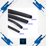 Durable Black Heat Shrink Shrinkable Tube Tubing 4pcs 1 meter set 3mm 4mm 5mm 6mm