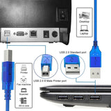 50cm USB 2.0 A-B Male Printer Cable