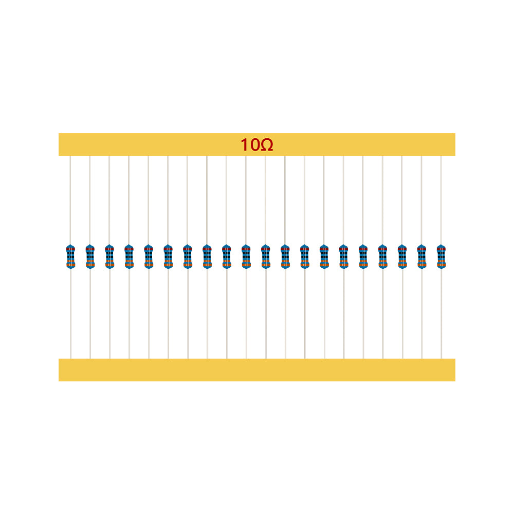 600pcs/Set 30 Kinds 1/4W Resistance 1% Metal Film Resistor Pack Assorted Kit