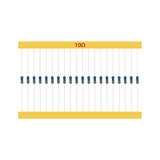 600pcs/Set 30 Kinds 1/4W Resistance 1% Metal Film Resistor Pack Assorted Kit